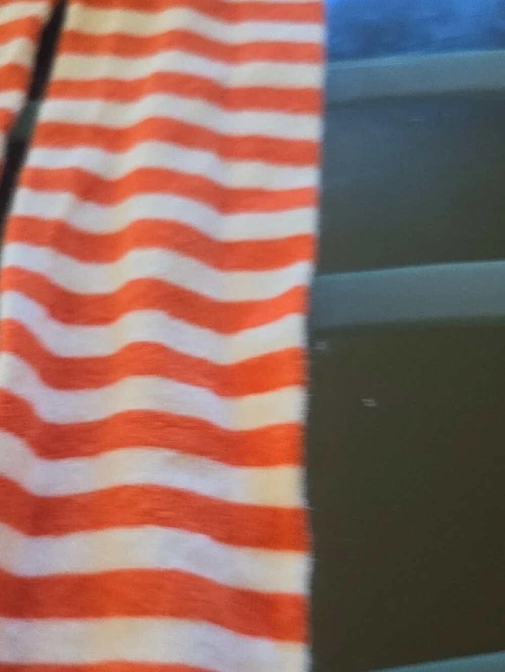 Gymboree Orange and White Striped Girls Leggings